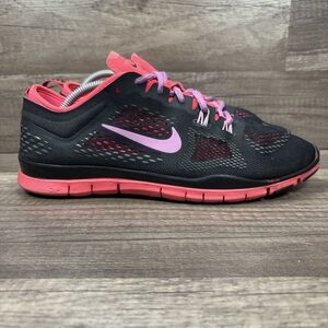Nike Free TR Fit 4 Black Red Purple Womens US Size 8.5 629496-011 Running Shoes